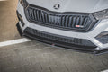 Maxton Design Street+ Spoilerlippe Front Ansatz V.2 + Flaps passend für Skoda Octavia RS Mk4