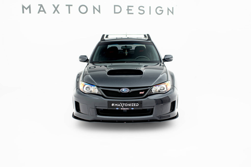 Maxton Design Street Pro Street+ Spoilerlippe Front Ansatz passend für Subaru Impreza WRX STI Mk3 Facelift