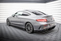 Maxton Design Hintere Seiten Flaps passend für Mercedes-AMG C43 Coupe / Cabrio C205 Facelift / A205 Facelift schwarz Hochglanz