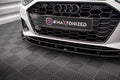 Maxton Design Street+ Spoilerlippe Front Ansatz V.1 passend für Audi A4 S-Line / S4 B9 Facelift schwarz Hochglanz