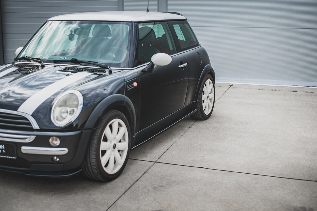 Maxton Design Street+ Seitenschweller Leisten passend für Mini Cooper / One R50 schwarz Hochglanz