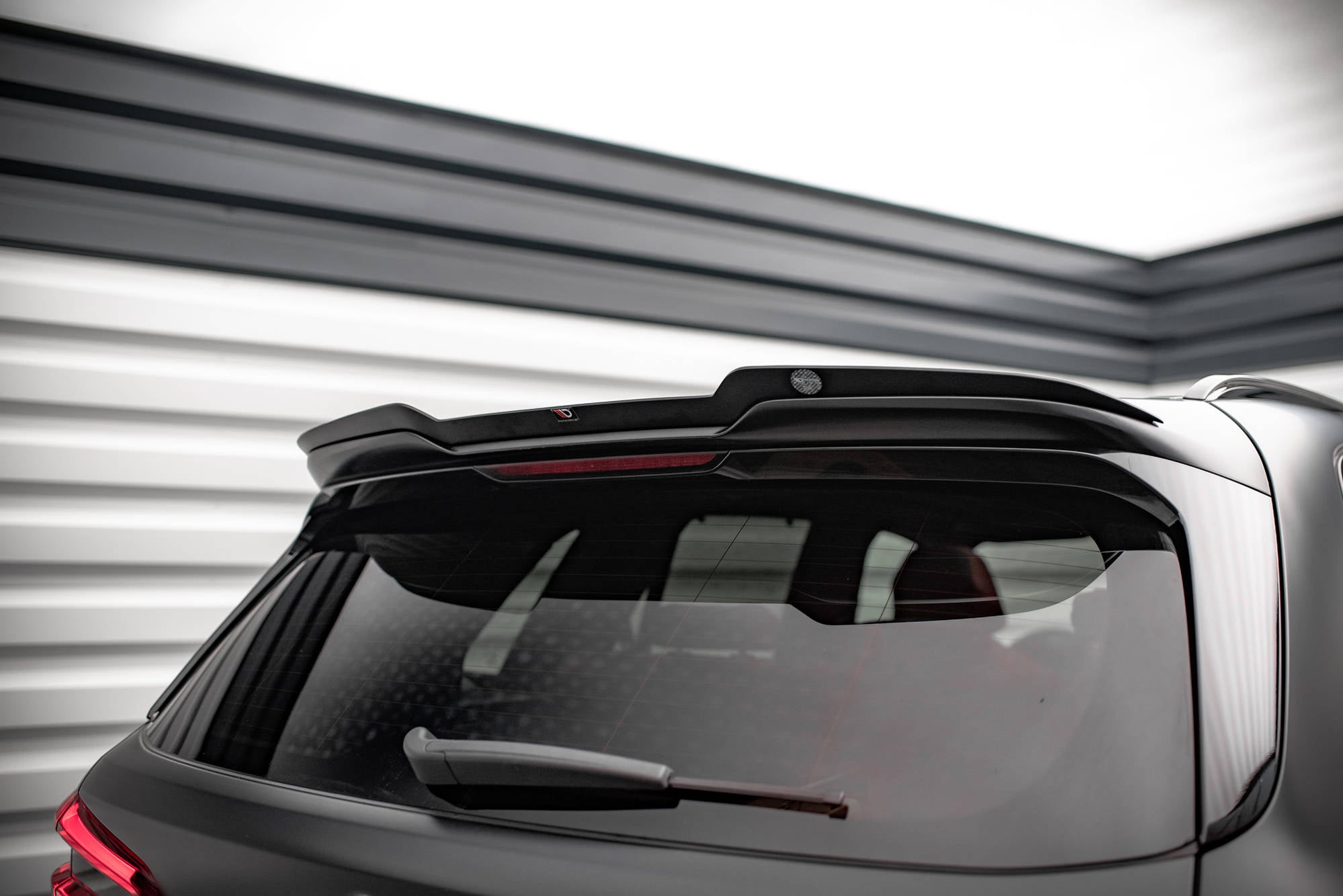 Maxton Design Spoiler CAP passend für BMW X5M F95 / F95 Facelift schwarz Hochglanz