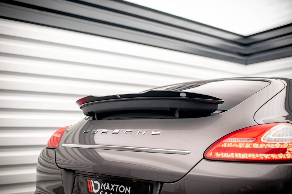 Maxton Design Spoiler CAP passend für Porsche Panamera / Panamera Diesel 970 schwarz Hochglanz
