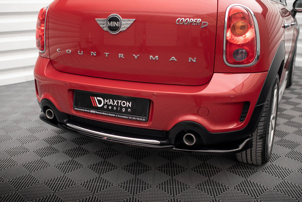 Maxton Design Heckansatz Mini Cooper Countryman R60 Facelift schwarz Hochglanz für Mini Countryman R60 Facelift