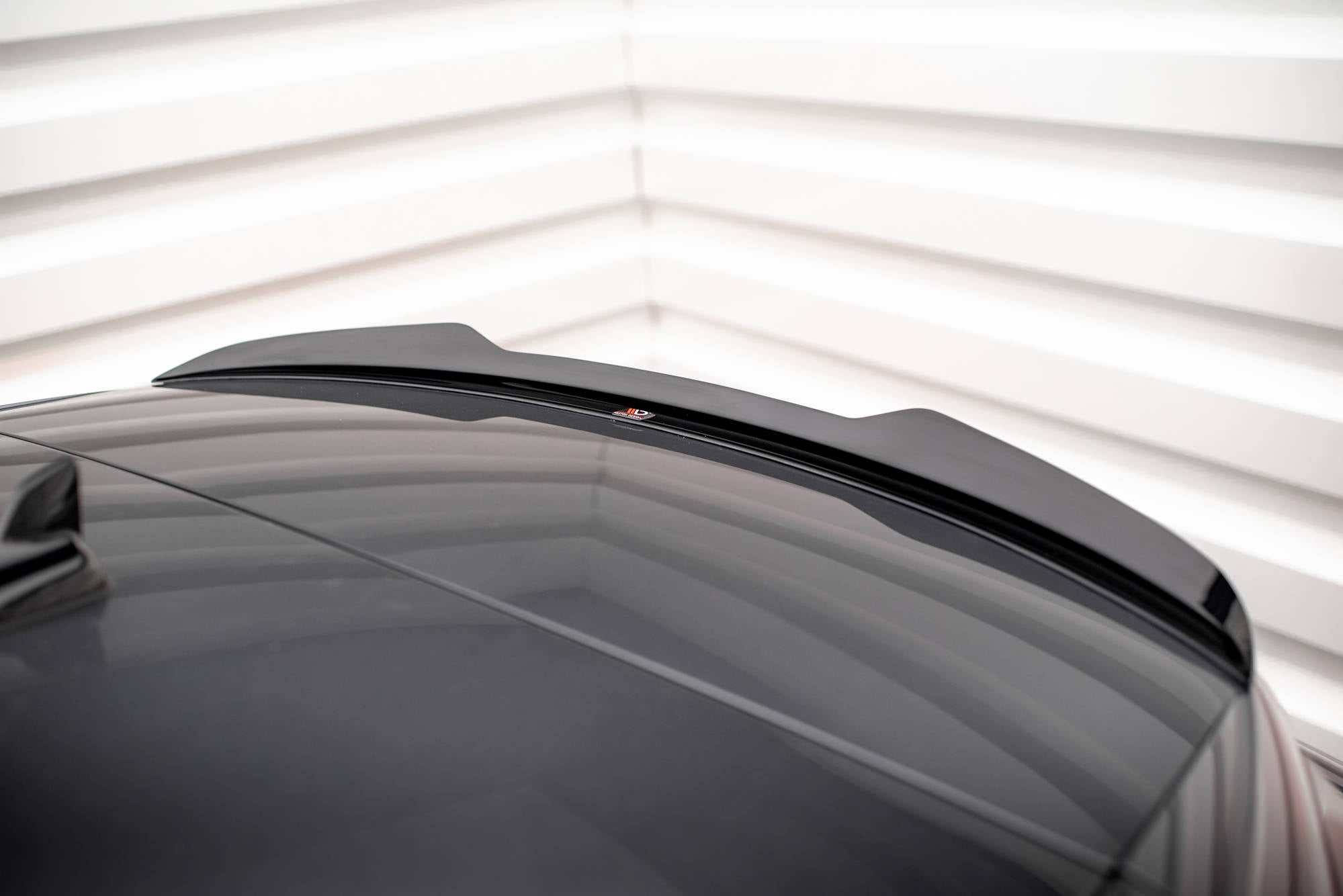 Maxton Design Spoiler CAP passend für Audi Q3 S-Line SUV F3 schwarz Hochglanz