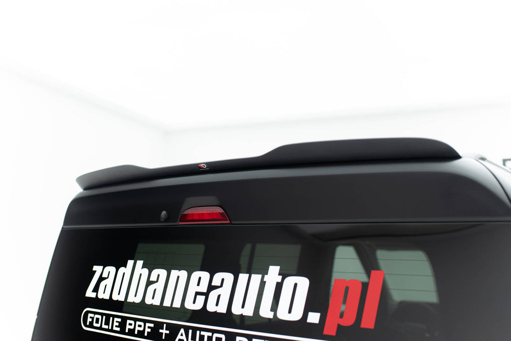 Maxton Design Spoiler CAP passend für Ford Tourneo Courier Mk2 schwarz Hochglanz