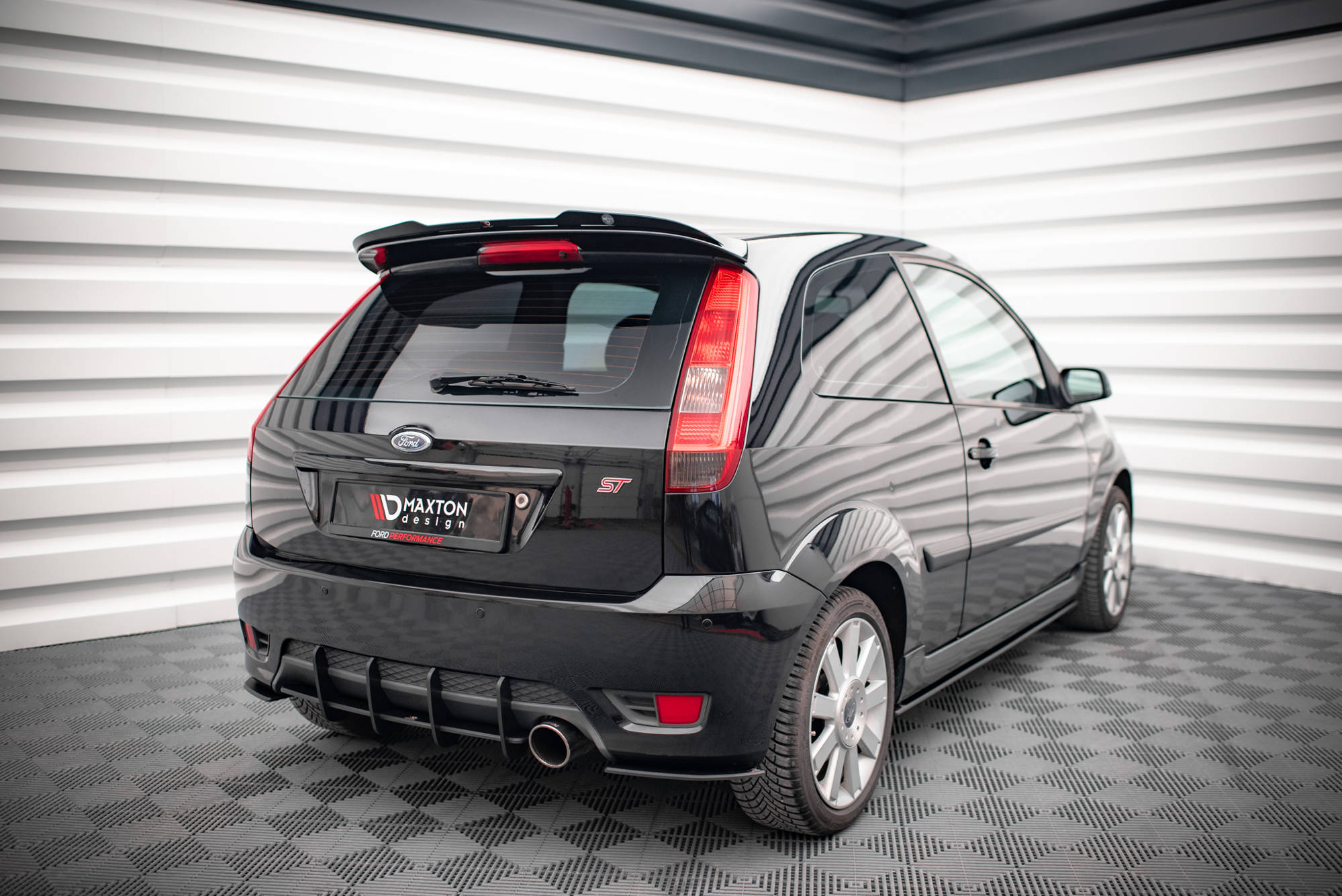 Maxton Design Street Pro Heck Ansatz Flaps Diffusor passend für Ford Fiesta ST Mk6