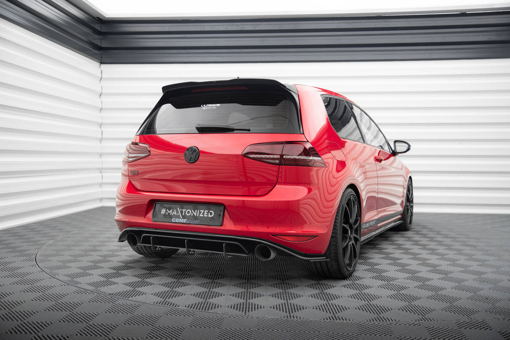 Maxton Design Diffusor Heck Ansatz passend für Heckschürze passend für VW GOLF 7 GTI CLUBSPORT