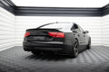 Maxton Design Heck Ansatz Flaps Diffusor passend für Audi A8 D4 schwarz Hochglanz