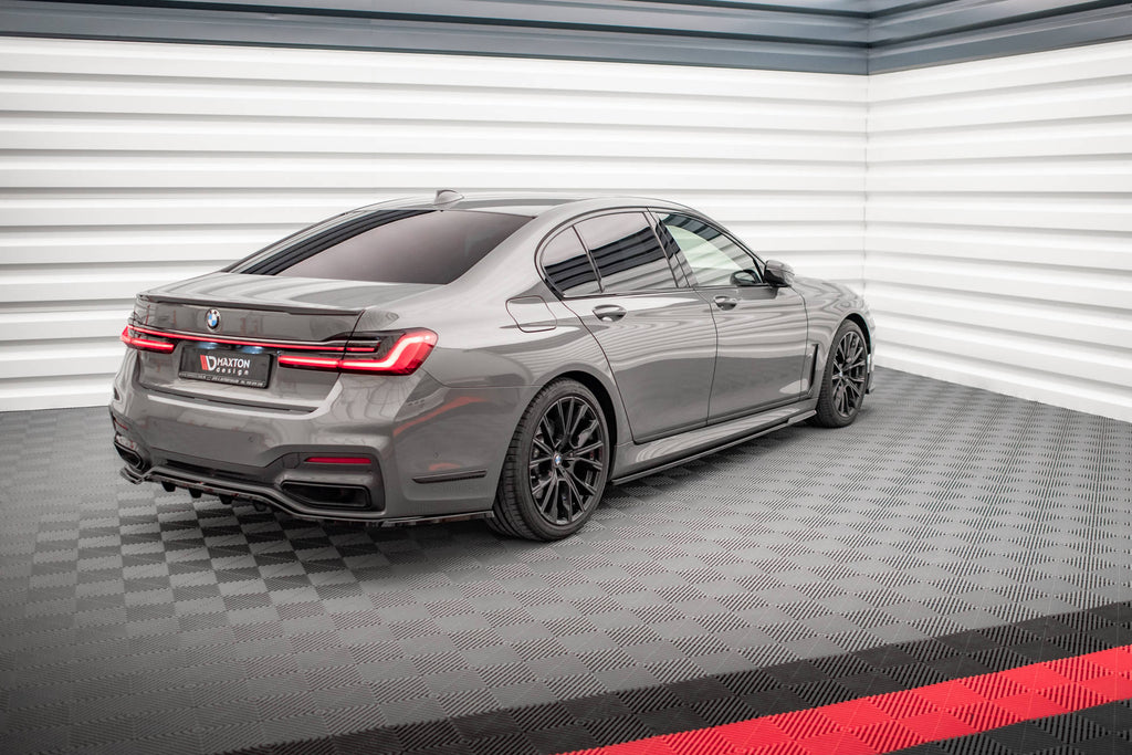 Maxton Design Street+ Seitenschweller Leisten passend für V.1 passend für BMW 7 M-Paket G11 schwarz Hochglanz