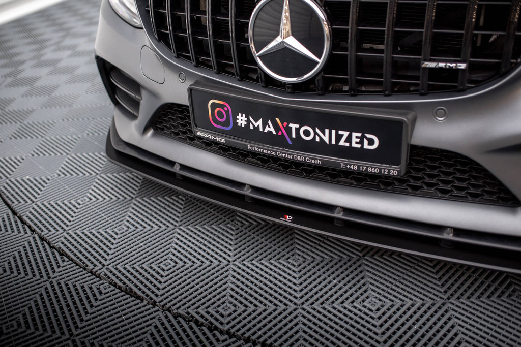 Maxton Design Street Pro Street+ Spoilerlippe Front Ansatz passend für Mercedes-AMG C43 Coupe / Cabrio C205 Facelift / A205 Facelift