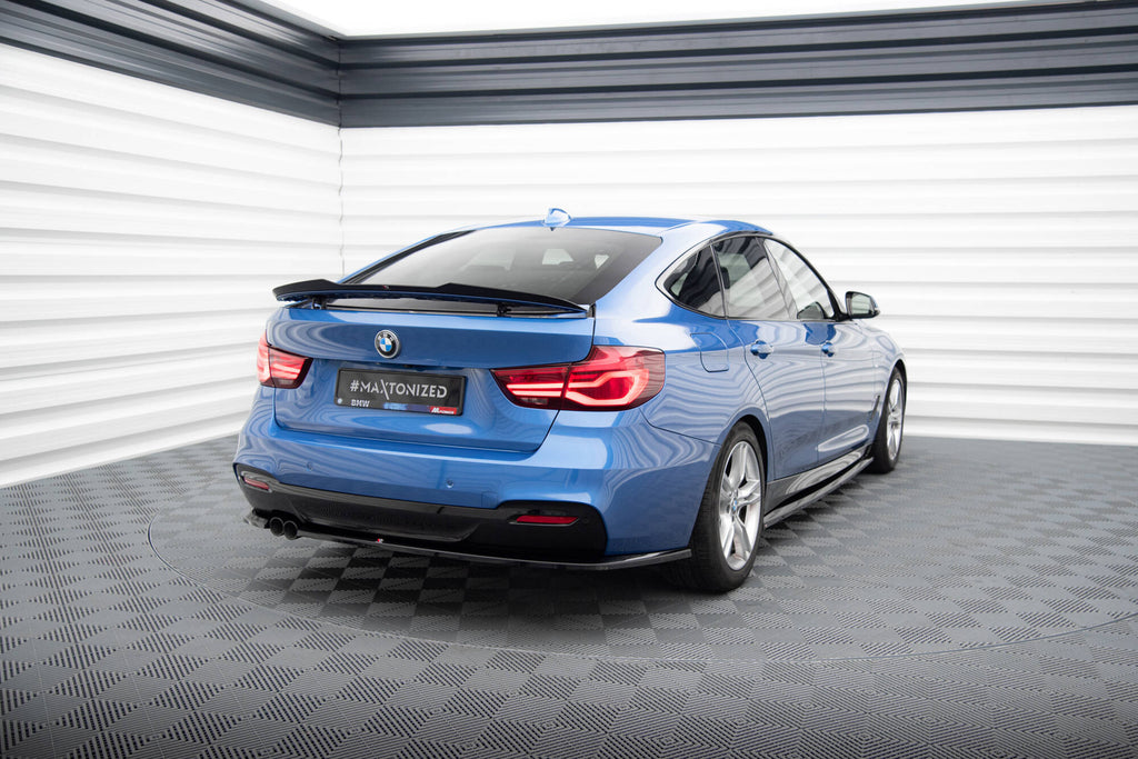 Maxton Design Heck Ansatz Flaps Diffusor V.1 passend für BMW 3er GT M-Paket F34 schwarz Hochglanz