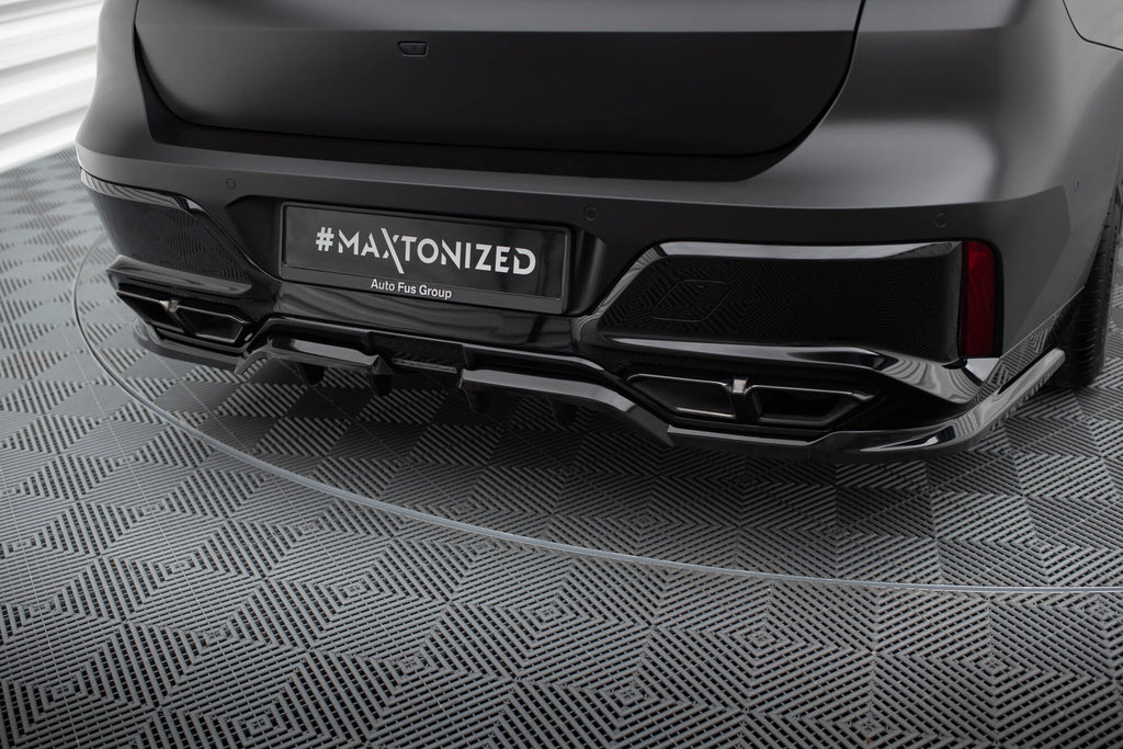 Maxton Design Street+ Mittlerer Diffusor RACE passend für BMW M760e G70 schwarz Hochglanz
