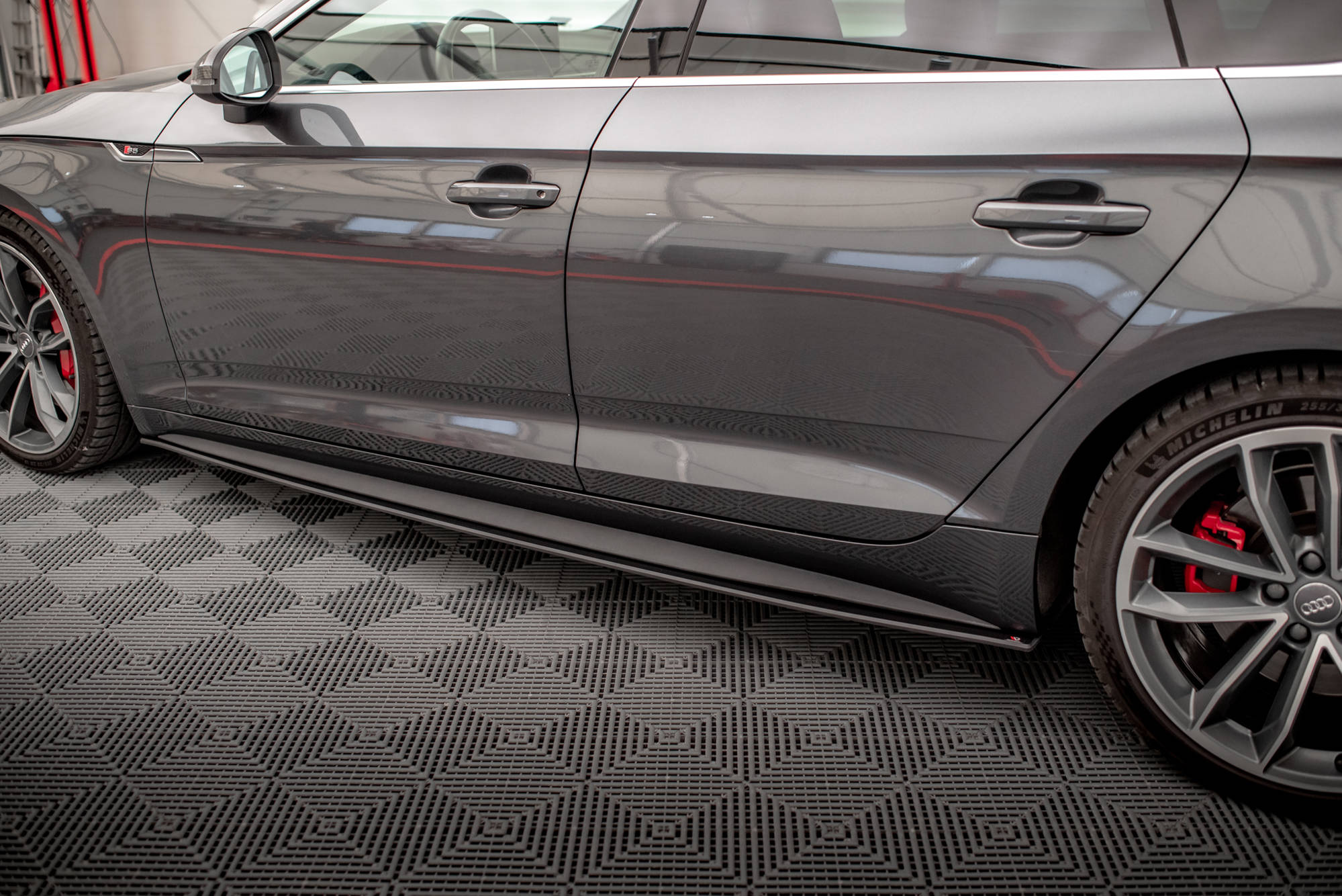Maxton Design Street Pro Street+ Seitenschweller Leisten passend für Audi A5 S-Line / S5 Sportback F5