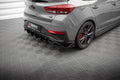 Maxton Design Heck Ansatz Flaps Diffusor V.4 + Flaps passend für Hyundai I30 N Hatchback Mk3 Facelift