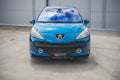 Maxton Design Street+ Spoilerlippe Front Ansatz passend für Peugeot 207 Sport schwarz Hochglanz