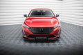 Maxton Design Street+ Spoilerlippe Front Ansatz V.2 passend für Peugeot 308 Mk3 schwarz Hochglanz