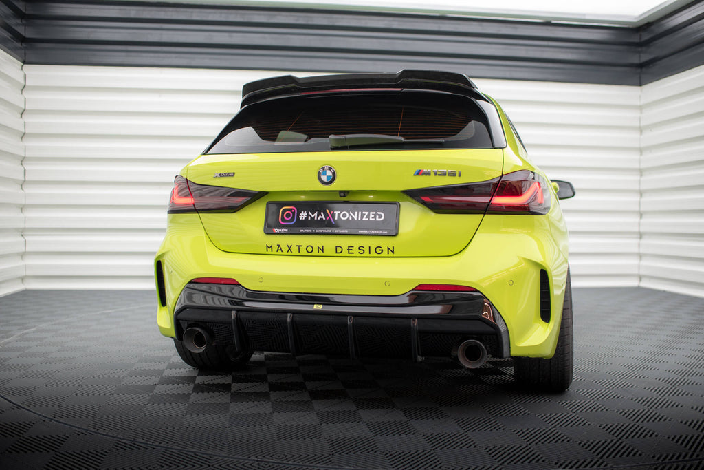 Maxton Design Diffusor Heck Ansatz V.3 passend für BMW 1er F40 M-Paket/ M135i / 128ti (Einzelauspuff li. re.)