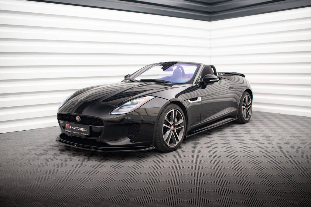 Maxton Design Street+ Seitenschweller Leisten passend für Jaguar F-Type X152 /X152 Facelift schwarz Hochglanz