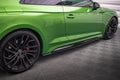 Maxton Design Street+ Seitenschweller Leisten passend für Audi RS5 Coupe F5 Facelift schwarz Hochglanz