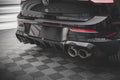 Maxton Design Diffusor Heck Ansatz V.1 passend für VW Golf R Hatchback Mk8 Facelift schwarz Hochglanz