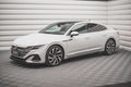 Maxton Design Street+ Seitenschweller Leisten passend für VW Arteon R/ R-Line Limousine / Shooting Brake Mk1 Facelift schwarz Hochglanz