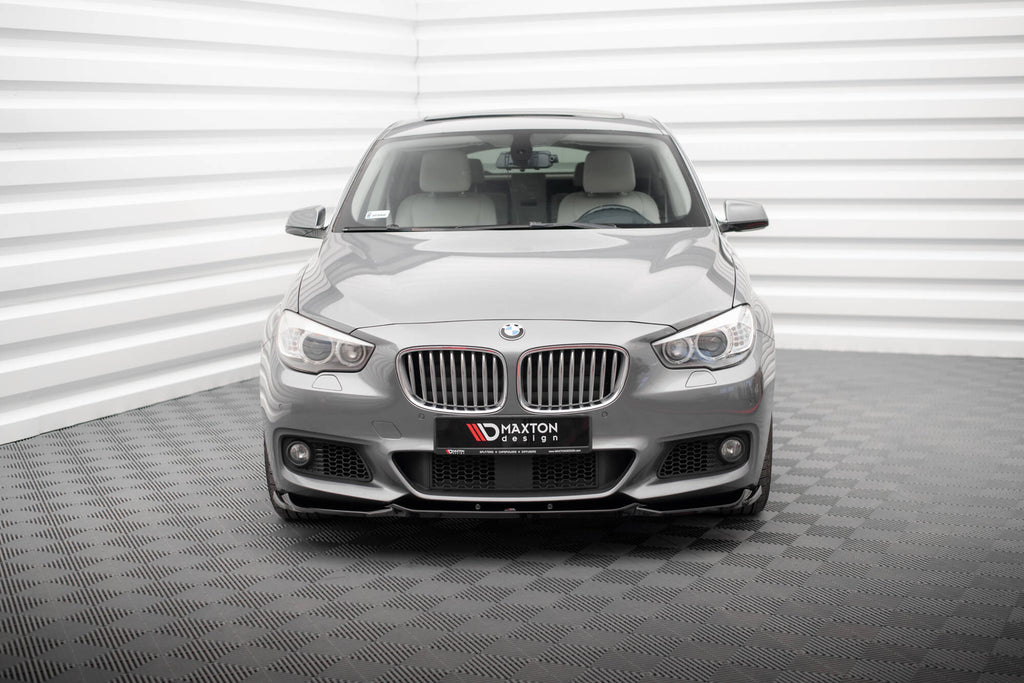 Maxton Design Street+ Spoilerlippe Front Ansatz passend für BMW 5er GT M-Paket F07 schwarz Hochglanz