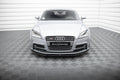 Maxton Design Street+ Spoilerlippe Front Ansatz V.1 passend für Audi TT S / TT S-Line 8J Facelift schwarz Hochglanz
