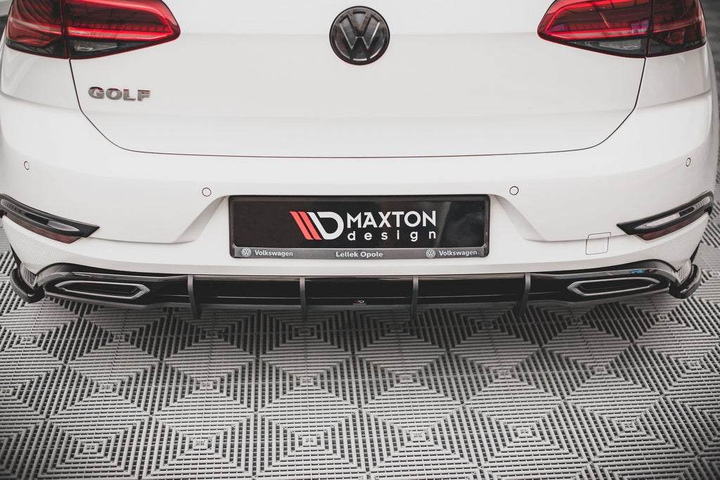 Maxton Design Rennen Street Pro Heckschürze passend für VW Golf R-Line Mk 7 Facelift