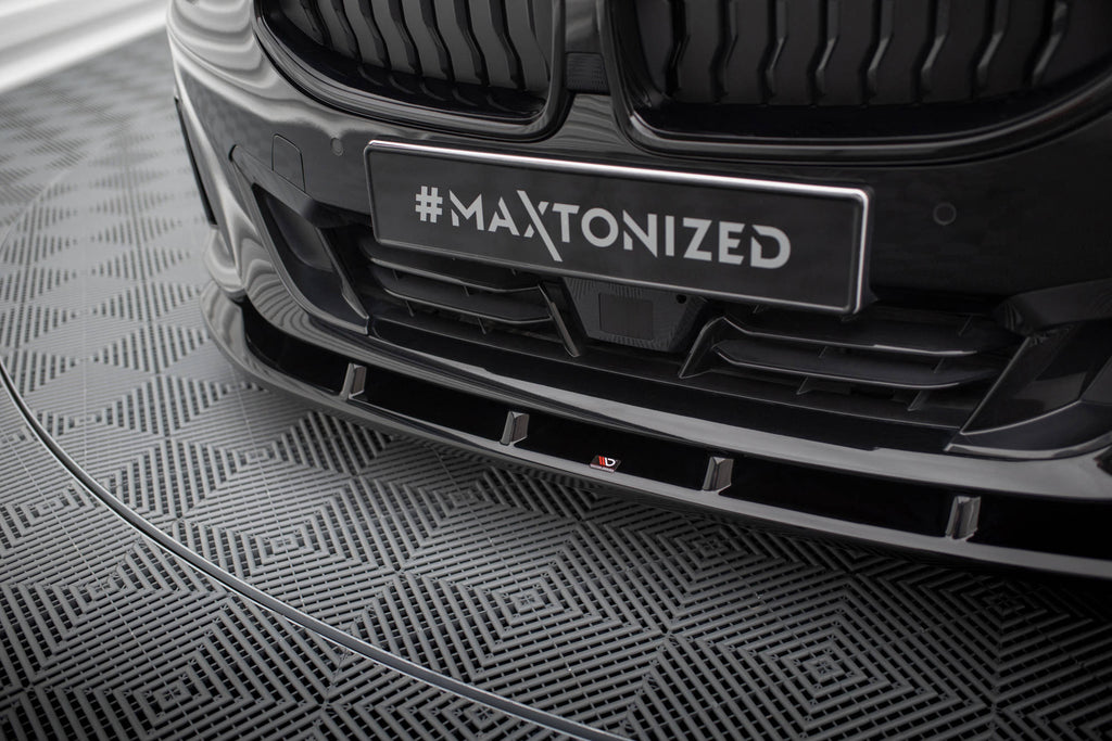 Maxton Design Street+ Spoilerlippe Front Ansatz V.1 passend für BMW 2 Coupe G42 schwarz Hochglanz