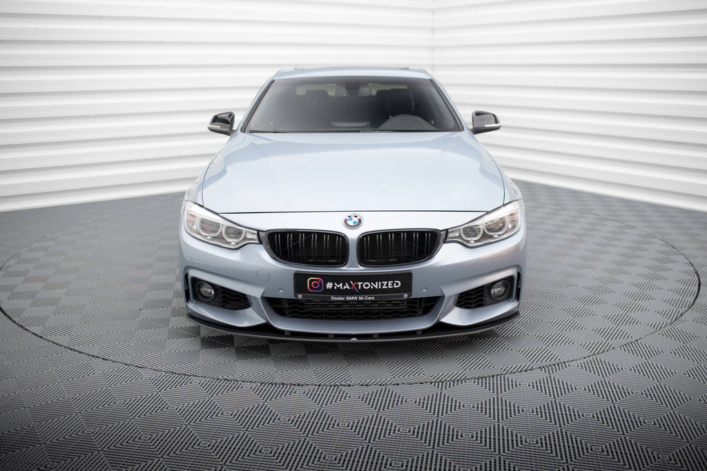 Maxton Design Street Pro Street+ Spoilerlippe Front Ansatz passend für BMW 4er Coupe / Gran Coupe / Cabrio M-Paket F32 / F36 / F33