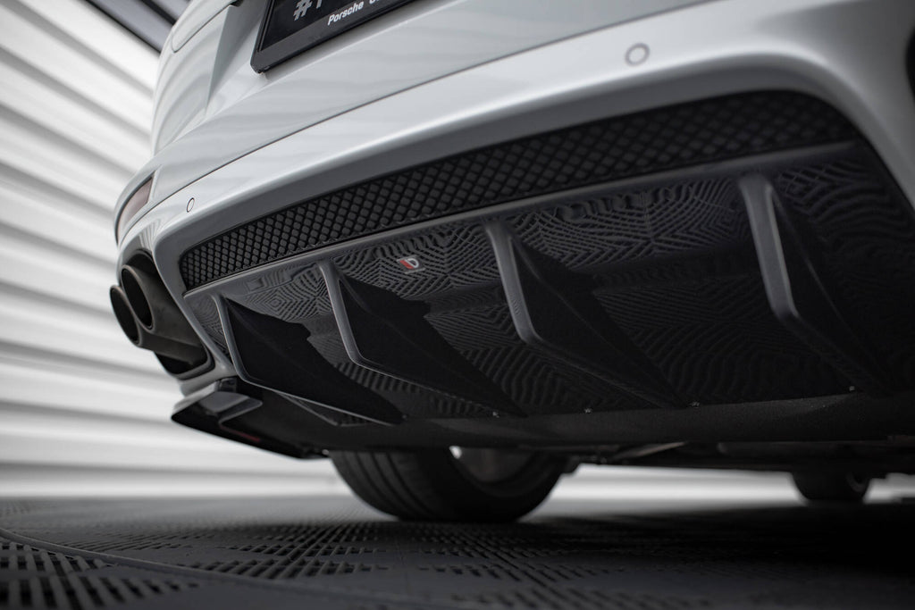 Maxton Design Diffusor Heck Ansatz passend für Porsche Panamera GTS 971 schwarz Hochglanz