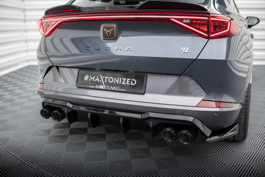 Maxton Design Diffusor Heck Ansatz V.3 passend für + Endrohre passend für Cupra Formentor VZ Mk1 / Mk1 Facelift