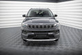 Maxton Design Street+ Spoilerlippe Front Ansatz passend für Jeep Compass Limited Mk2 Facelift schwarz Hochglanz