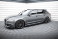 Maxton Design Street+ Seitenschweller Leisten passend für V.1 passend für Audi A6 / A6 C7 S-line/ S6 C7 Facelift schwarz Hochglanz