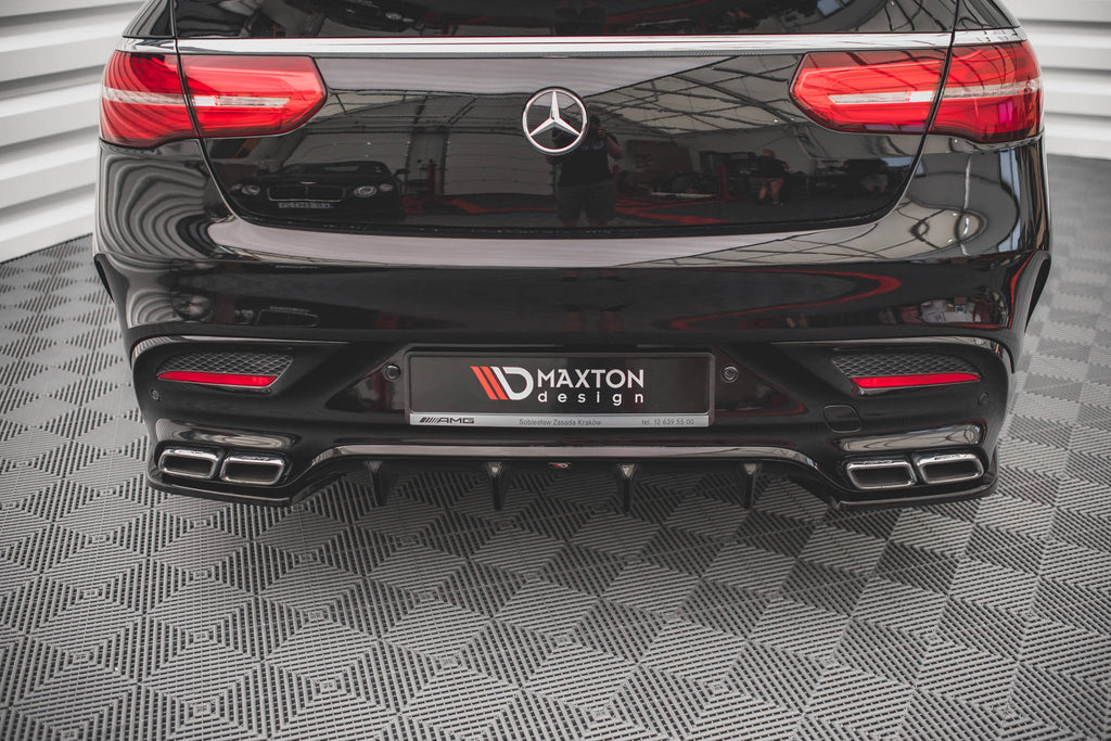Maxton Design Heck Ansatz Flaps Diffusor V.1 passend für Mercedes-Benz GLE Coupe 63 AMG C292 schwarz Hochglanz