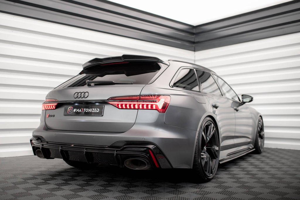 Maxton Design Set of Carbon Fiber Splitters Audi RS6 C8 schwarz matt für Audi
