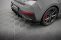Maxton Design Heck Ansatz Flaps Diffusor V.5 passend für Hyundai I30 N Hatchback Mk3 Facelift schwarz Hochglanz