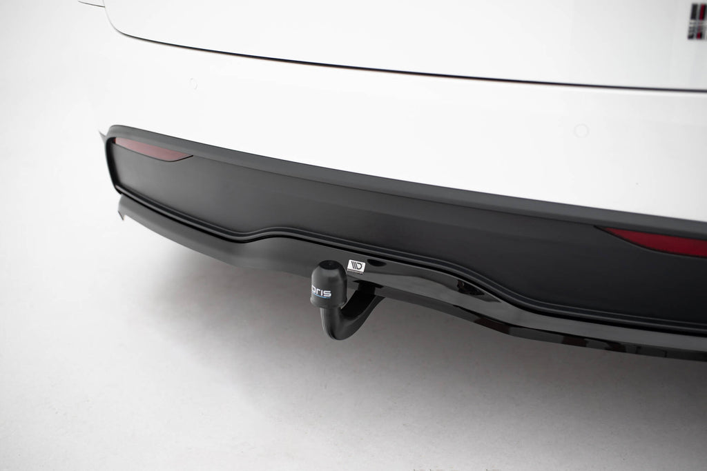 Maxton Design Street+ Mittlerer Diffusor RACE V.2 passend für Tesla Model X Mk1 Facelift schwarz Hochglanz