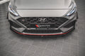 Maxton Design Street+ Spoilerlippe Front Ansatz V.1 + Flaps passend für Hyundai I30 N / I30 N-Line Hatchback/Fastback Mk3 Facelift