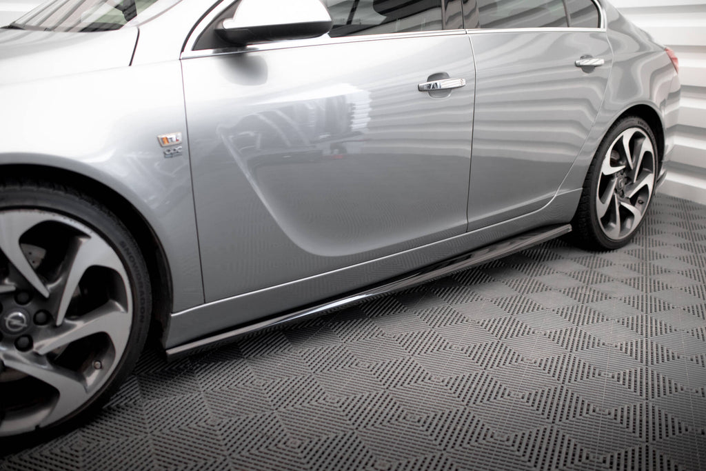 Maxton Design Street+ Seitenschweller Leisten passend für Opel Insignia OPC-Line Mk1 schwarz Hochglanz