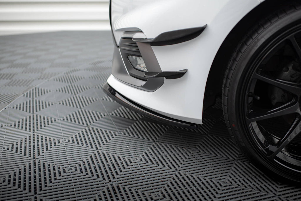 Maxton Design Street+ Spoilerlippe Front Ansatz V.3 passend für Ford Fiesta Mk8 ST / ST-Line schwarz Hochglanz
