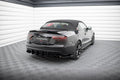 Maxton Design Street Pro Heck Ansatz Flaps Diffusor + Flaps passend für Audi S5 / A5 S-Line Coupe / Cabriolet 8T schwarz Hochglanz