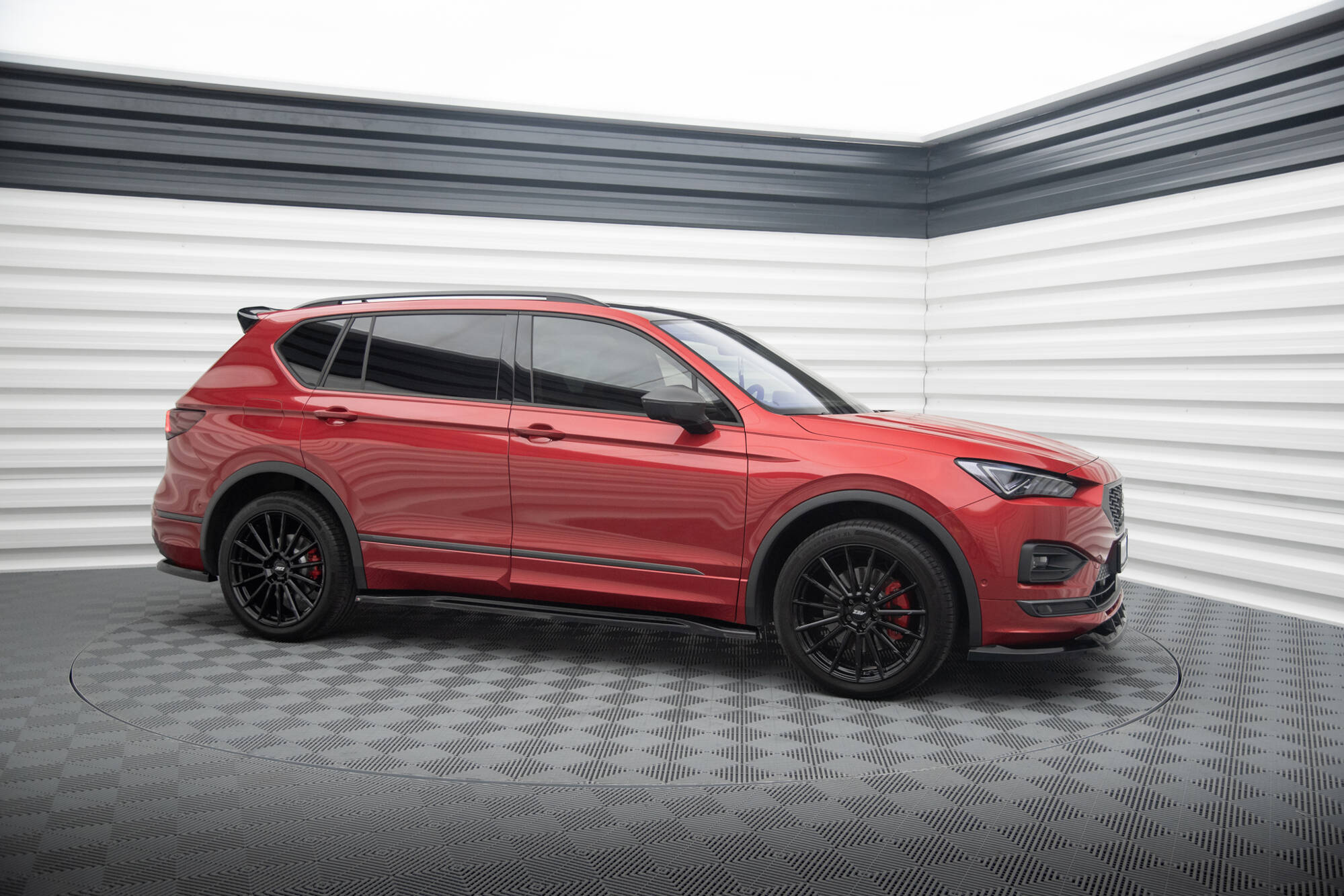 Maxton Design Street+ Seitenschweller Leisten passend für Seat Tarraco FR Mk1 schwarz Hochglanz