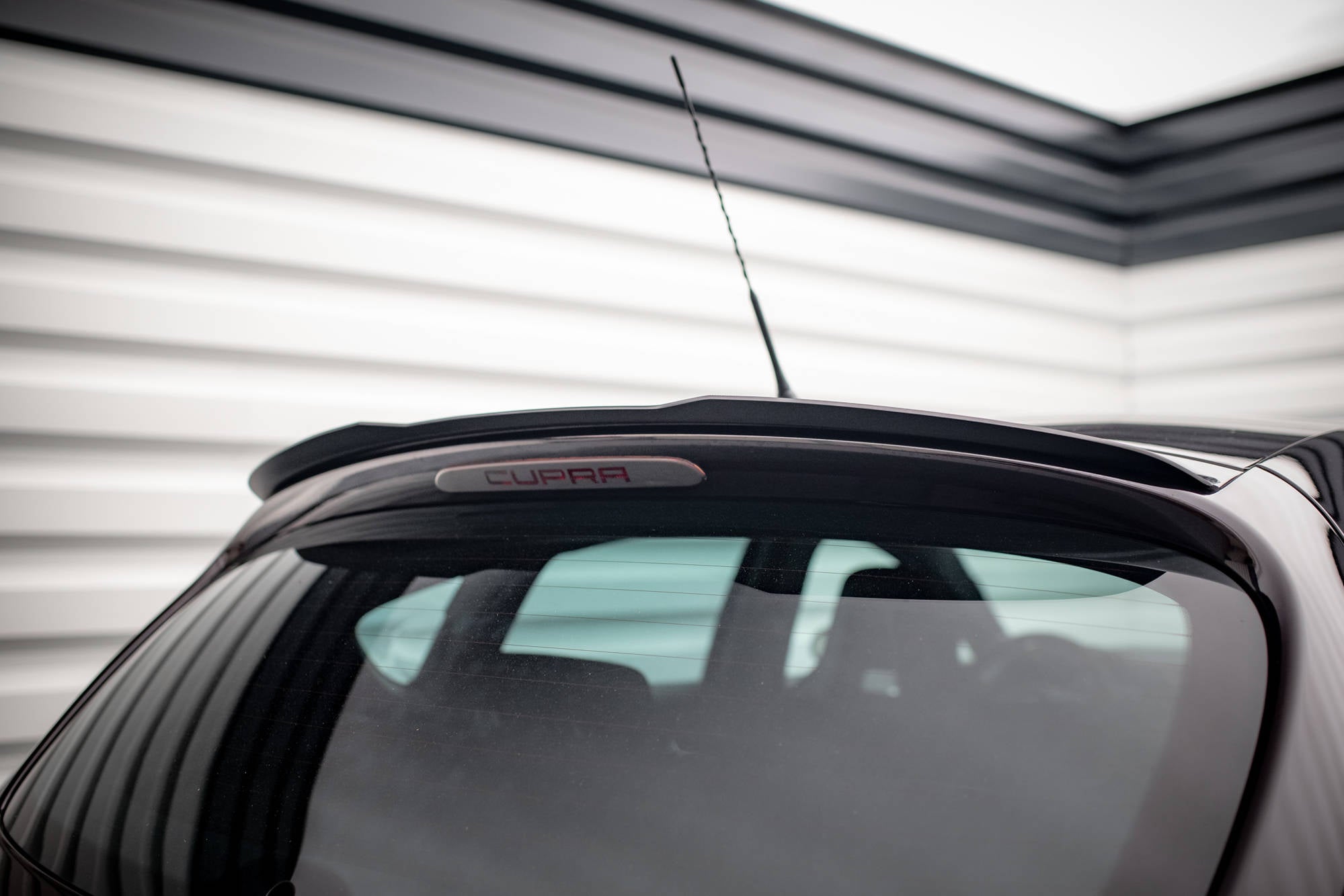 Maxton Design Spoiler CAP passend für Seat Leon Cupra / FR Mk2 schwarz Hochglanz
