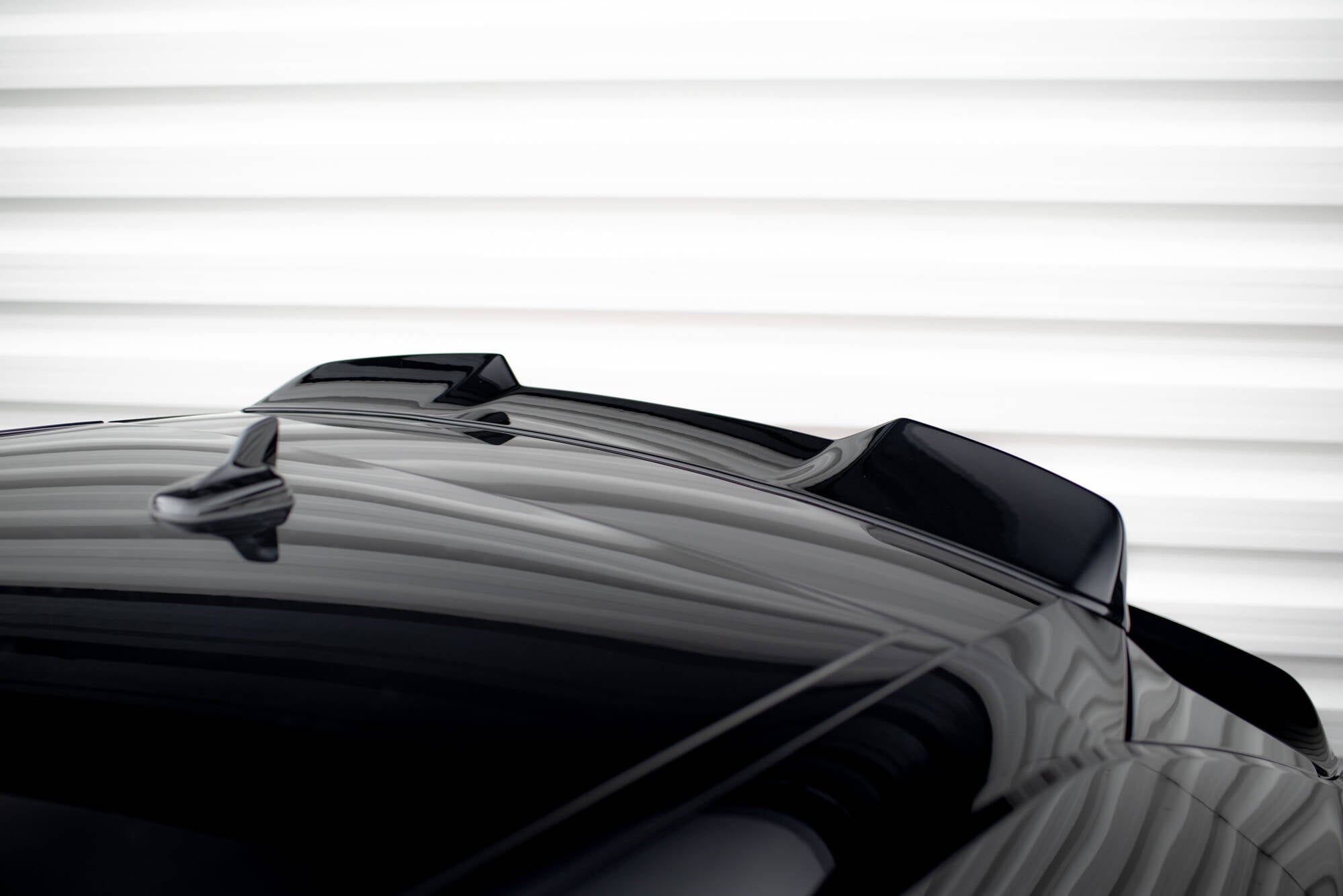 Maxton Design Höher Spoiler CAP 3D passend für Audi RSQ8 Mk1 Facelift schwarz Hochglanz
