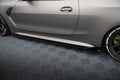 Maxton Design Street+ Seitenschweller Leisten passend für V.3 passend für CSL Look BMW M4 G82 / G82 Facelift schwarz Hochglanz