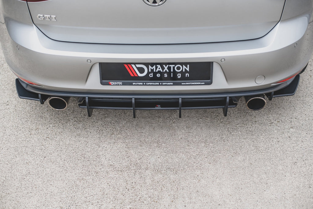 Maxton Design Street Pro Heck Ansatz Flaps Diffusor passend für L + R V.1 VW Golf 7 GTI
