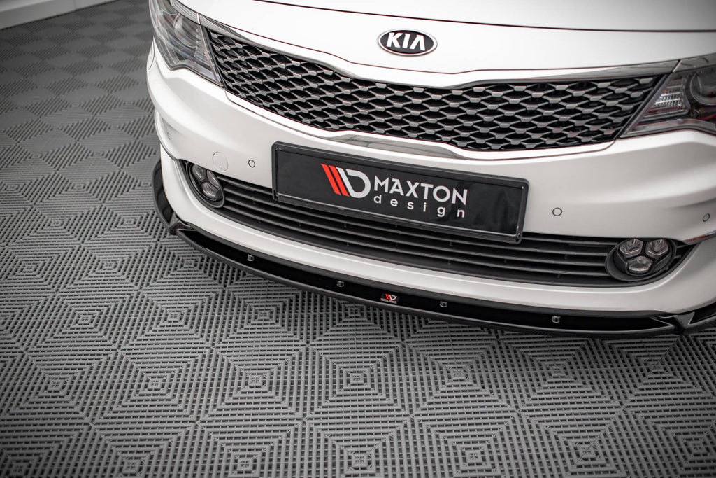 Maxton Design Street+ Spoilerlippe Front Ansatz V.1 passend für Kia Optima Mk4 schwarz Hochglanz
