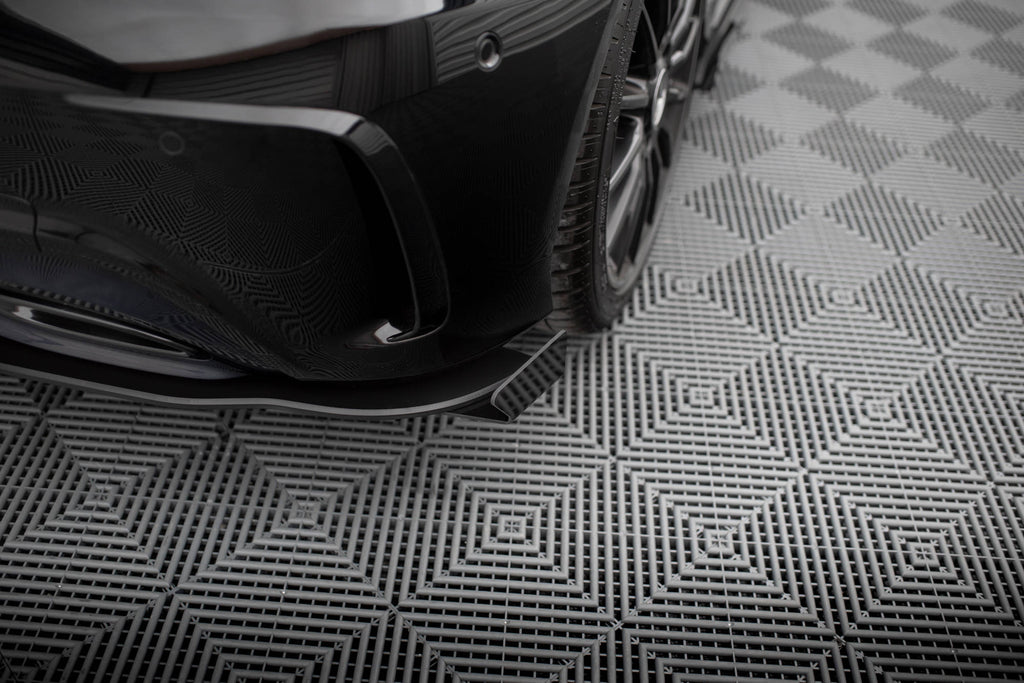 Maxton Design Hintere Seiten Flaps passend für Mercedes-Benz A AMG-Line W176 Facelift schwarz Hochglanz